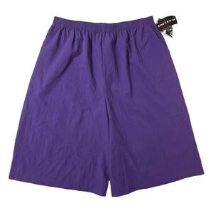 NWT Vintage Purple Crop Pants 38 in XL Culote Gaucho New Windbreaker Cropped 80s